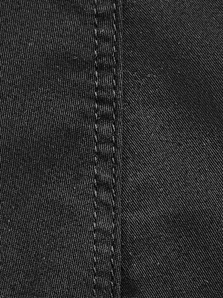 Business Casual Hose Herren Schwarz mit Kordelzug