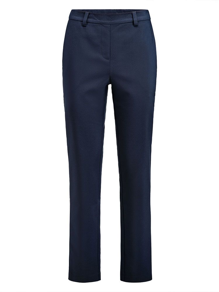 Casual Hose Damen Dunkelblau mit elastischem Bund