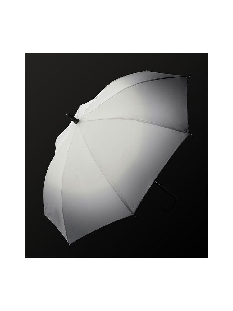 Grauer Stockschirm STRIKE 102 cm Ø – ideal zum Regenschirm bedrucken mit Firmenlogo