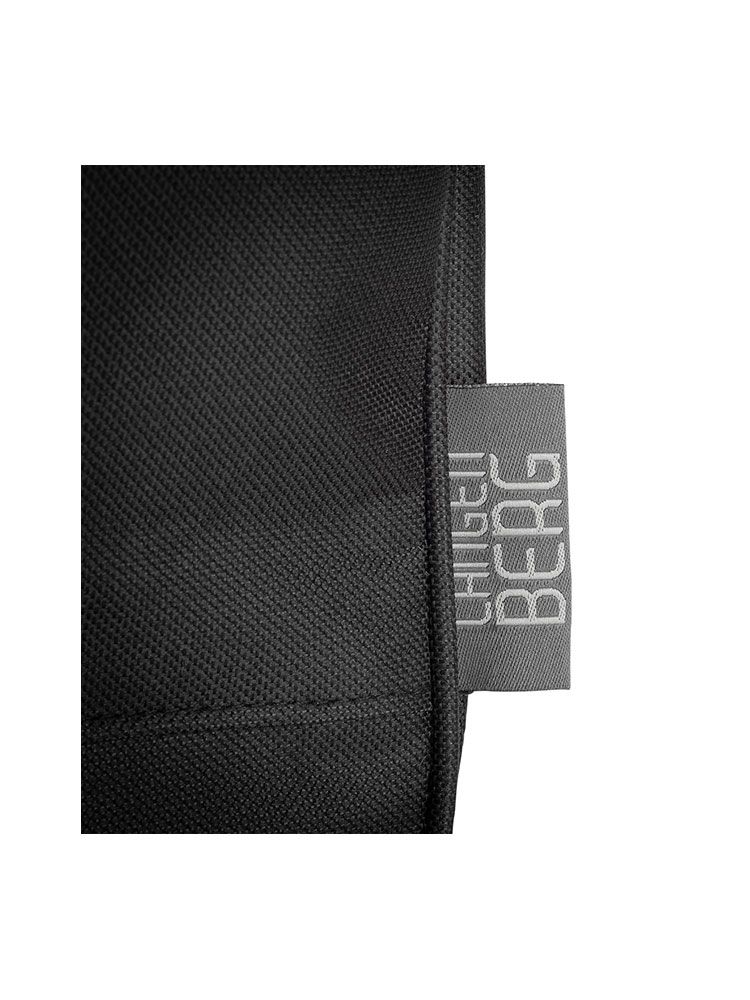 „Faltbarer Einkaufskorb schwarz – mit Reißverschluss, Tragegriffen und stabilem Rahmen“