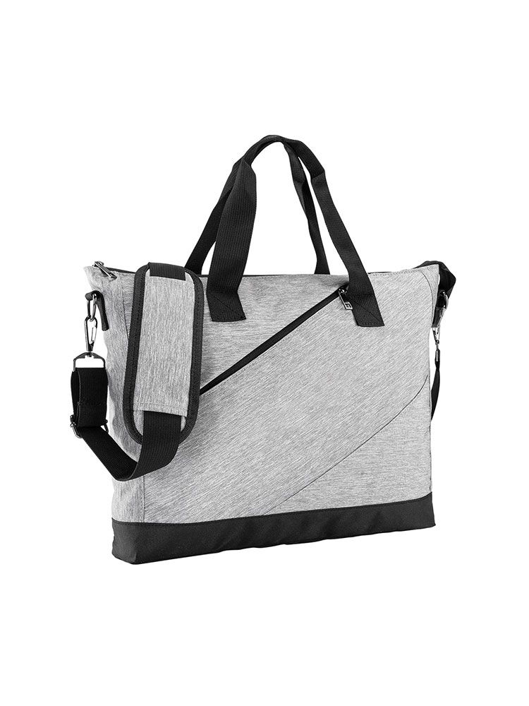 Schultertasche Laptop 12 l – mit Laptopfach, Tragegurt und Rückfach, Two Tone Polyester