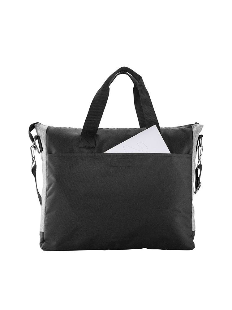 Schultertasche Laptop 12 l – mit Laptopfach, Tragegurt und Rückfach, Two Tone Polyester