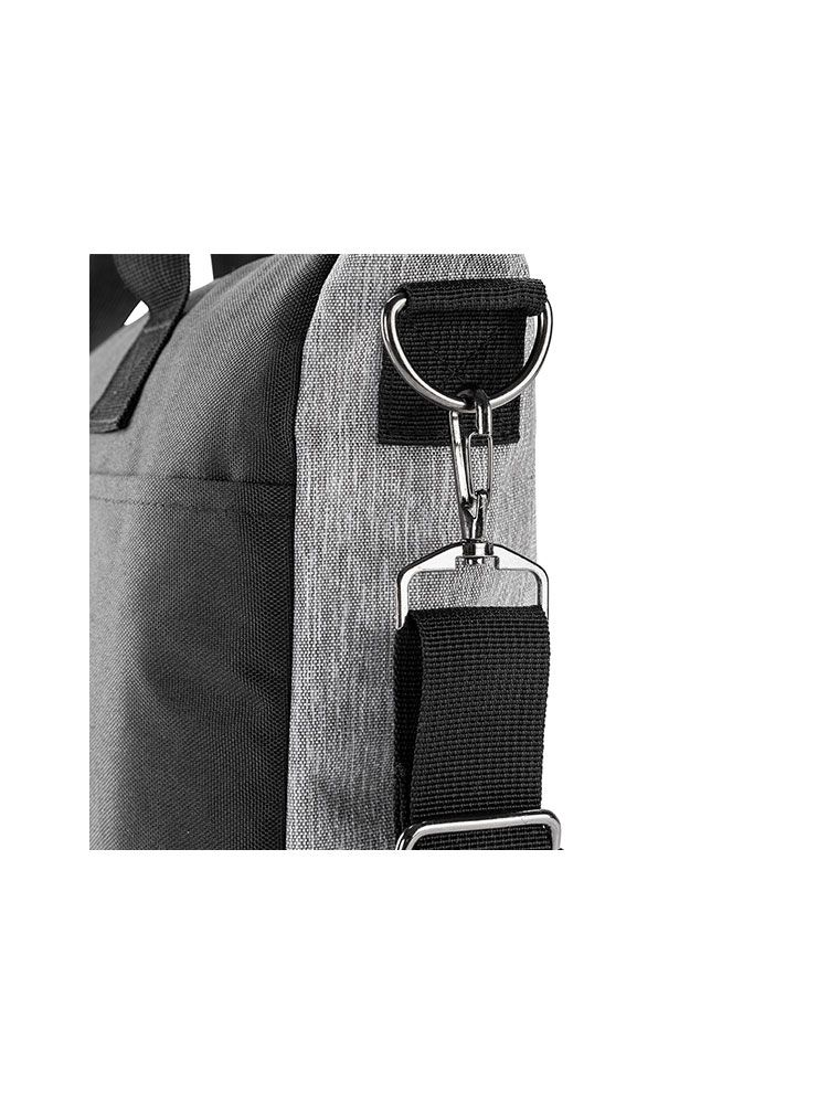 Schultertasche Laptop 12 l – mit Laptopfach, Tragegurt und Rückfach, Two Tone Polyester