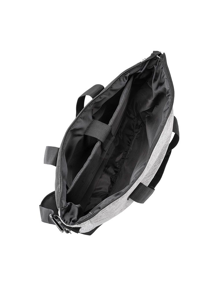 Schultertasche Laptop 12 l – mit Laptopfach, Tragegurt und Rückfach, Two Tone Polyester