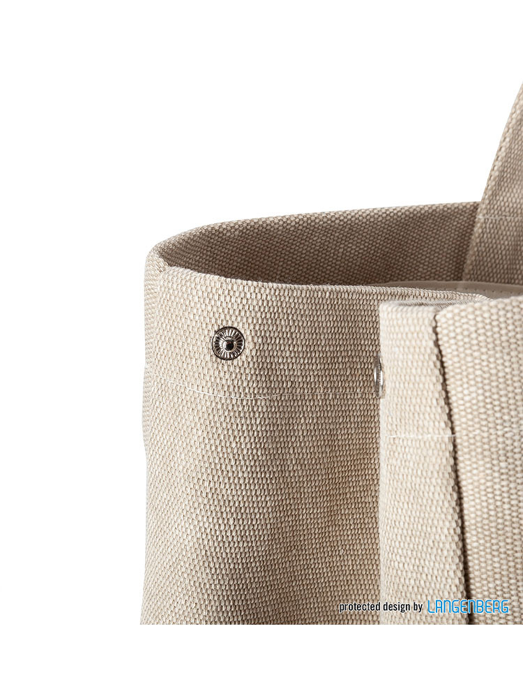 Große Strandtasche beige 75 l – wasserabweisend, robust, mit Logo bedruckbar