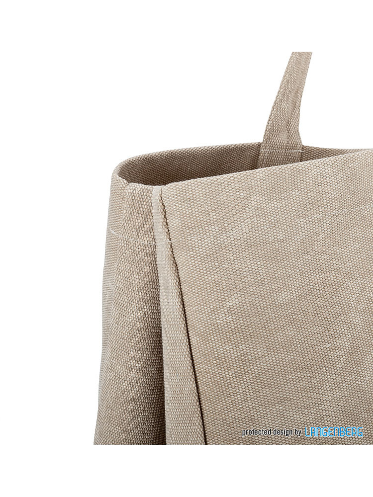 Große Strandtasche beige 75 l – wasserabweisend, robust, mit Logo bedruckbar