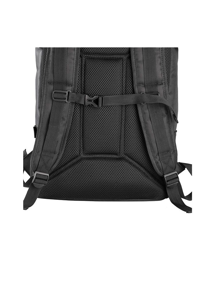 Schwarzer Rucksack 25 l VEGAS mit Laptopfach und Organizer – robustes 600D Polyester