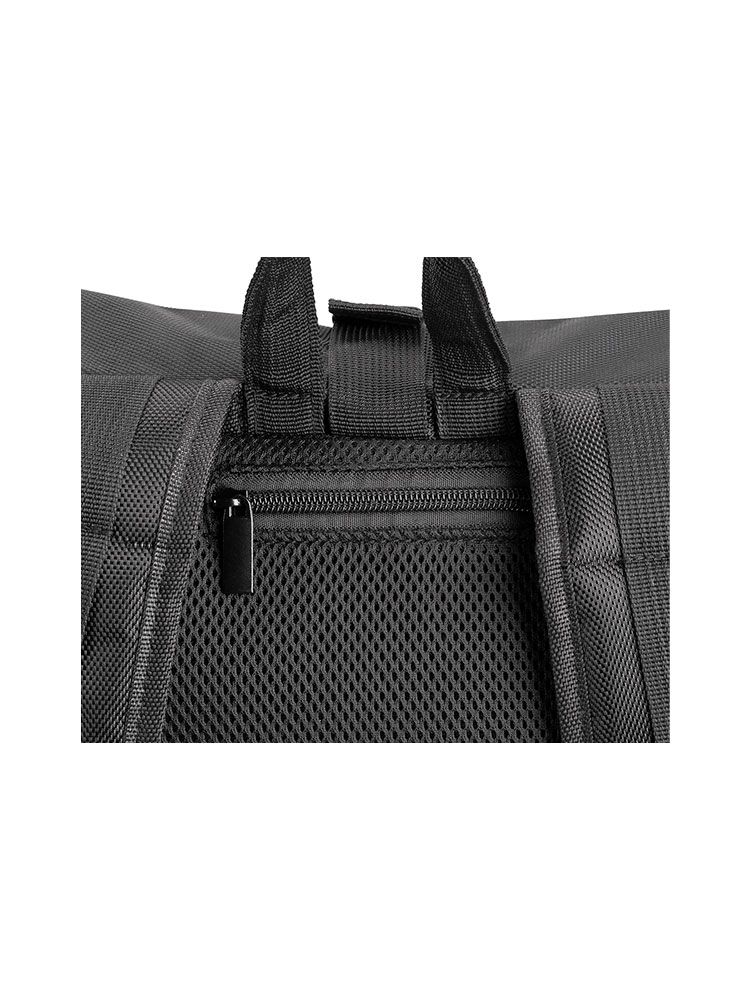 Schwarzer Rucksack 25 l VEGAS mit Laptopfach und Organizer – robustes 600D Polyester