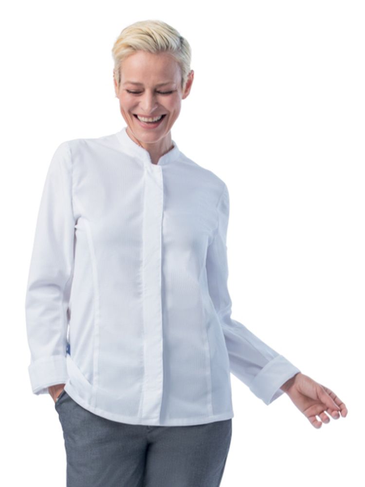 Leiber Kochjacke Damen Weiß