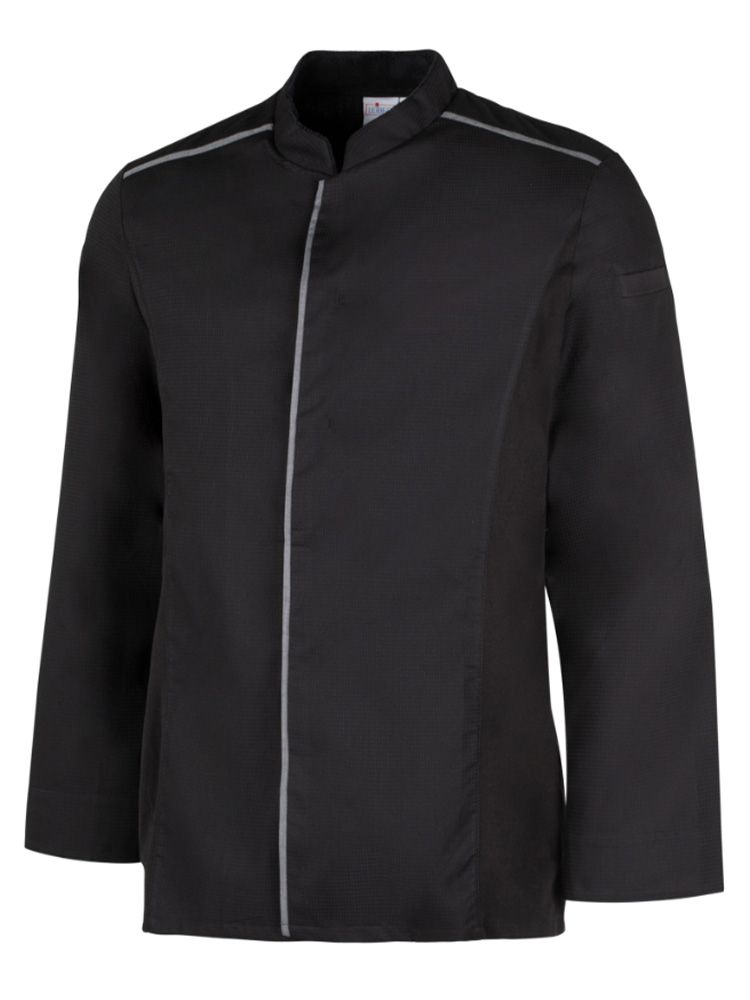 Kochhemd in Schwarz von Leiber mit atmungsaktiven Material