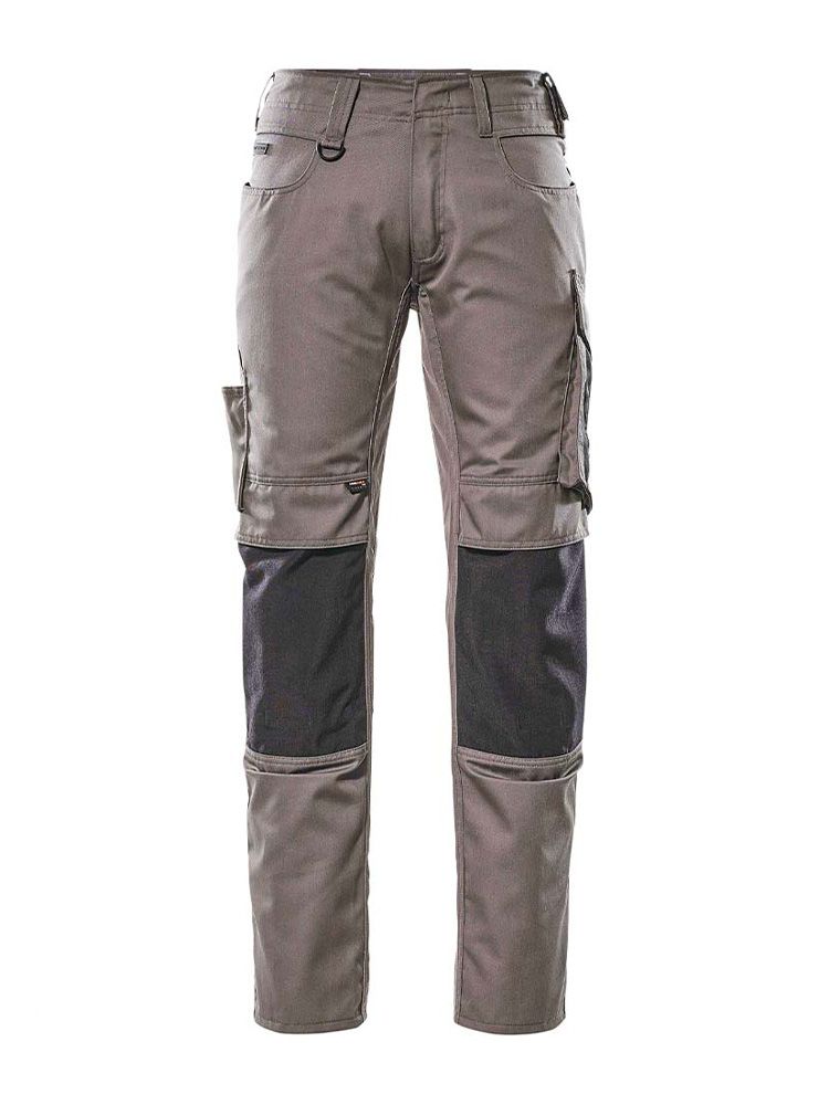 Arbeitshose Herren Mascot in Grau mit Knietaschen und robusten Nähten für Handwerk und Bau