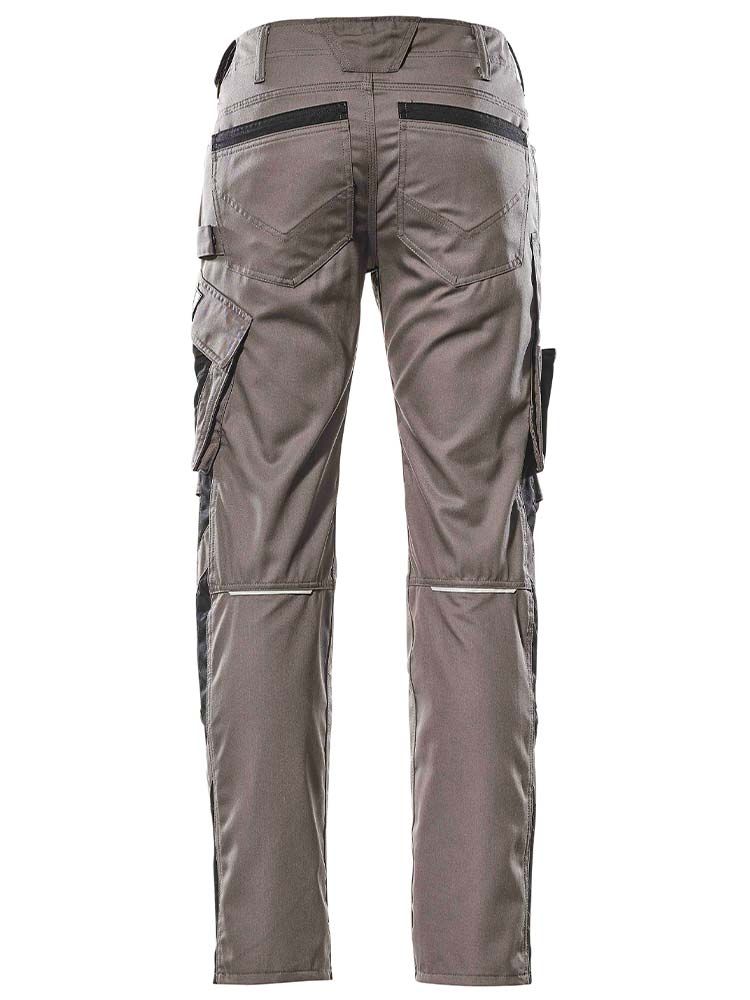 Arbeitshose Herren Mascot in Grau mit Knietaschen und robusten Nähten für Handwerk und Bau