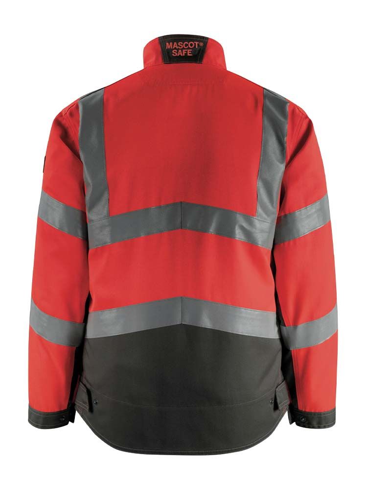 Mascot Warnschutzjacke in Rot-Dunkelgrau