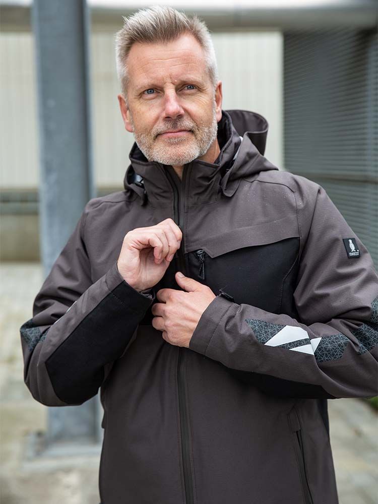 Arbeitsjacke Winter Herren gefüttert Dunkelgrau Mascot wasserdicht