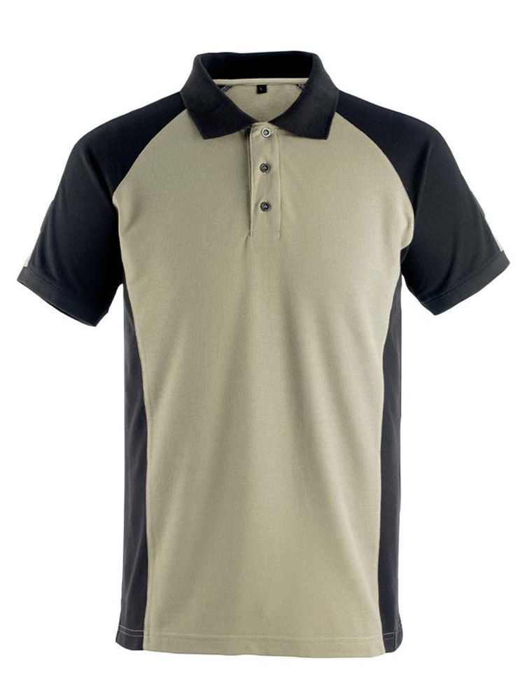 Modernes Mascot Poloshirt in Beige