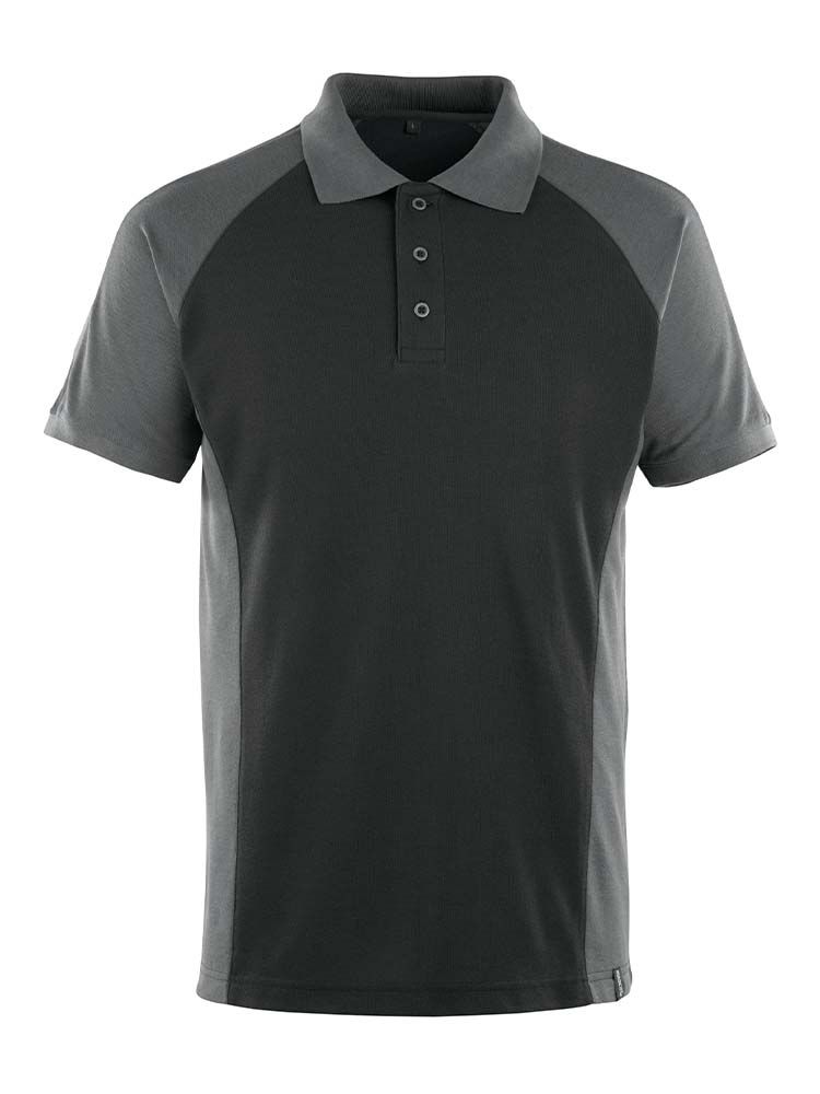 Modernes Mascot Poloshirt in Schwarz