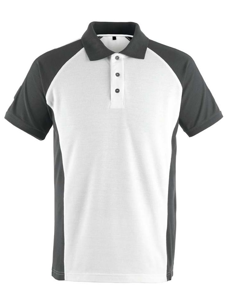 Modernes Mascot Poloshirt in Weiß