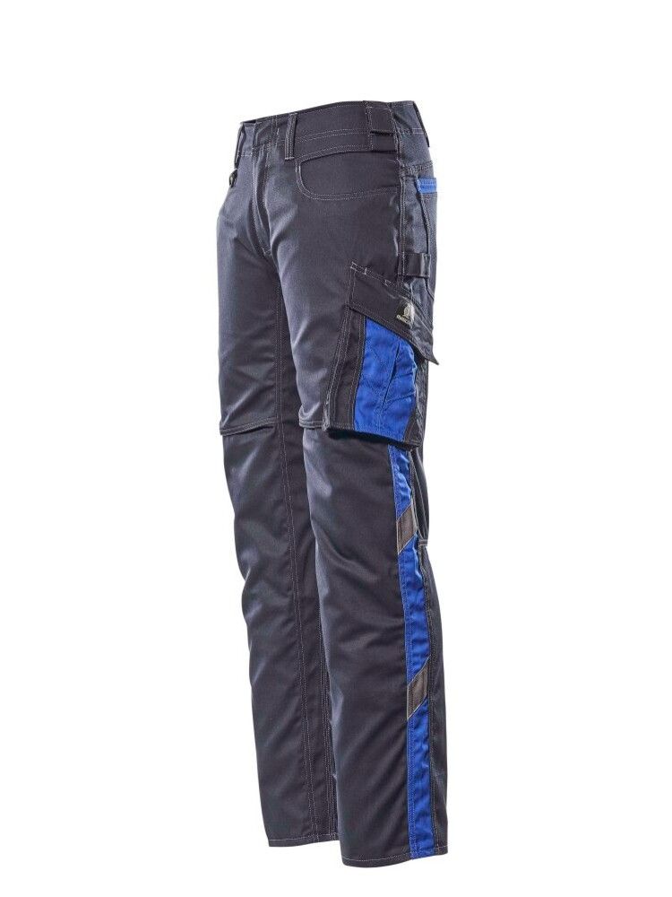 Unisex Arbeitshose Unique schwarzblau-kornblau