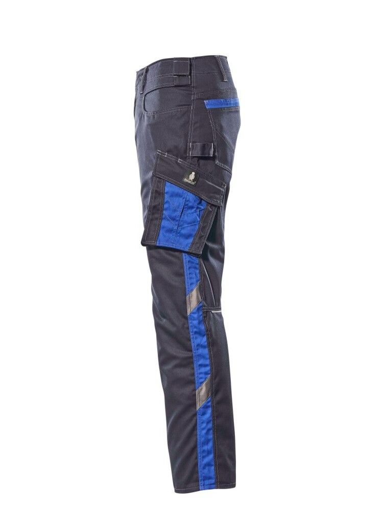 Unisex Arbeitshose Unique schwarzblau-kornblau