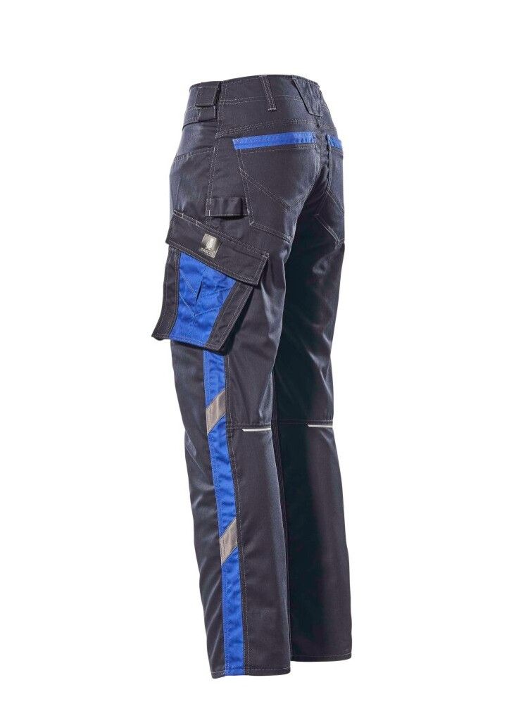 Unisex Arbeitshose Unique schwarzblau-kornblau