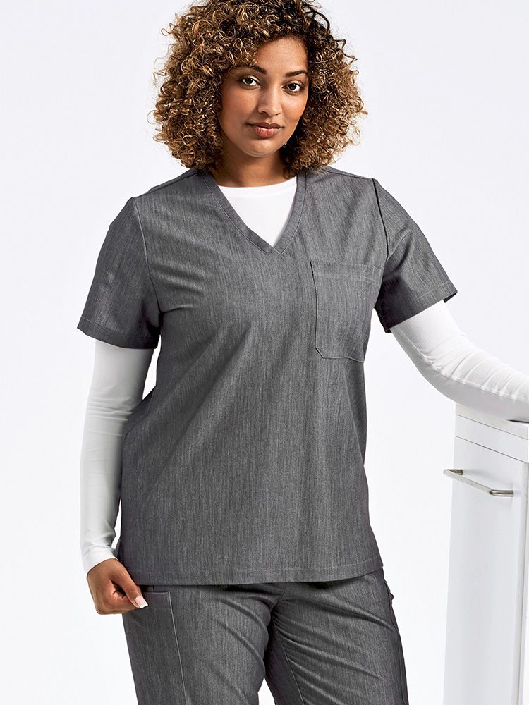 Stretch Kasack Damen Grau