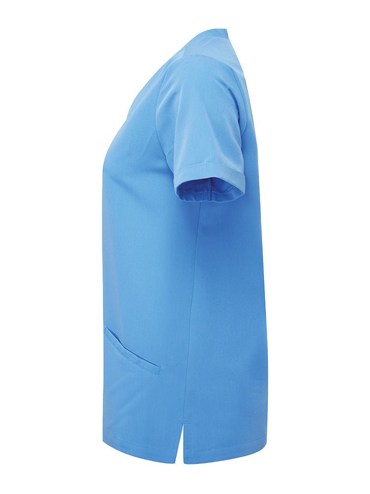 Stretch Kasack Damen Hellblau