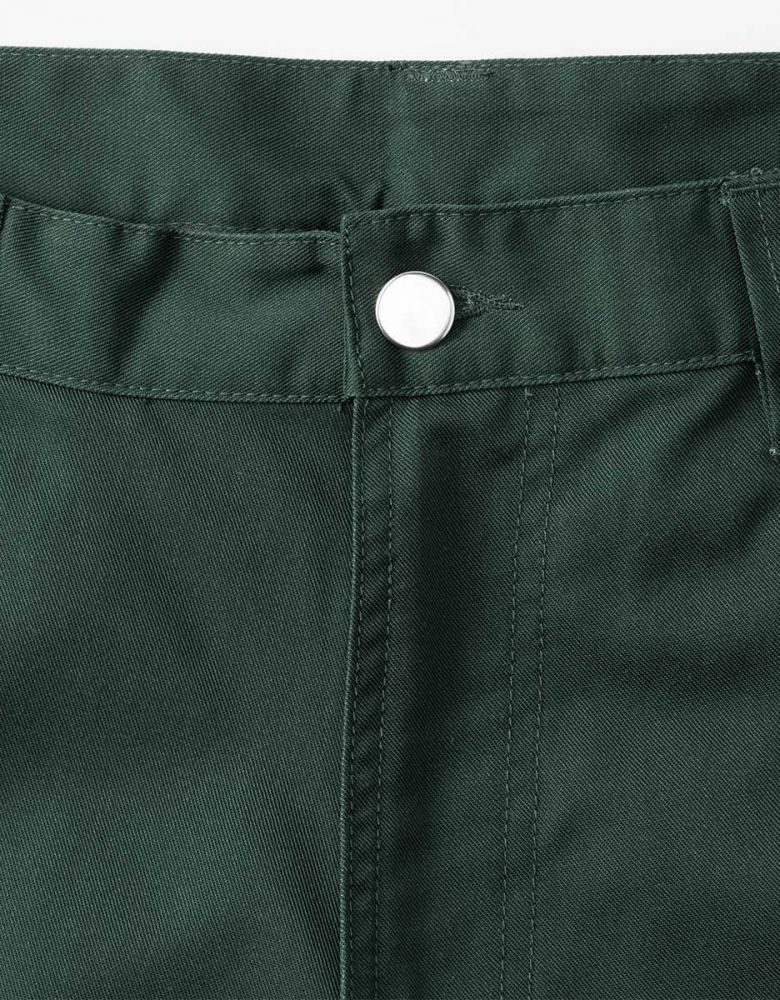 Arbeitshose Herren Kurz in Grün mit Cargotasche und elastischem Bund – ideal für Sommer und Handwerk