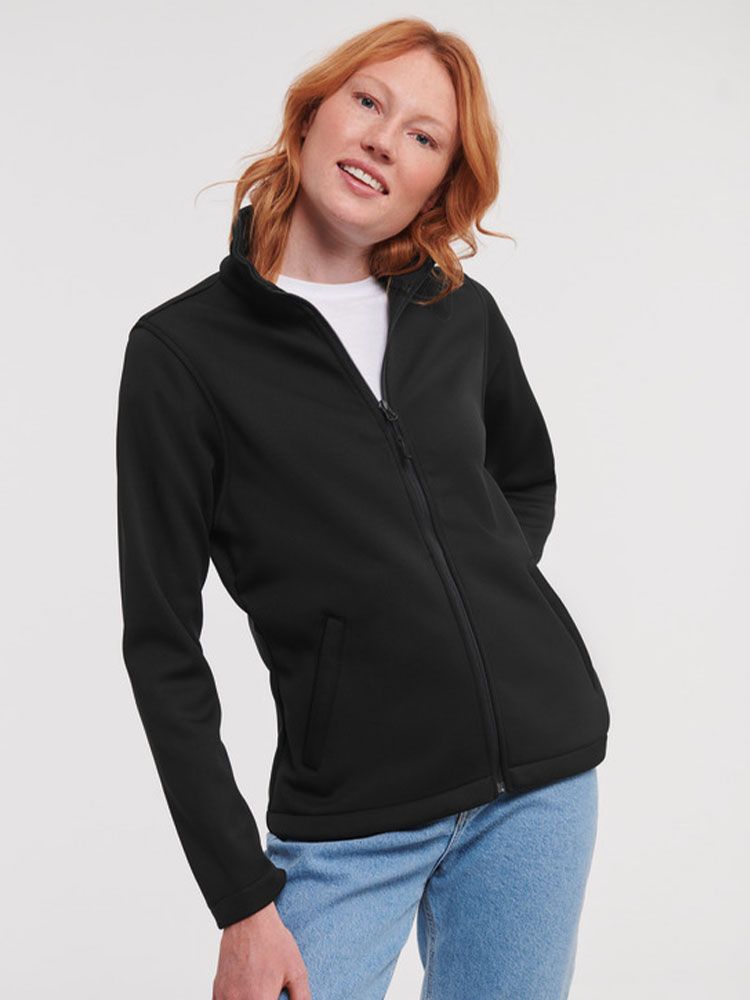 Schwarze Softshelljacke Damen