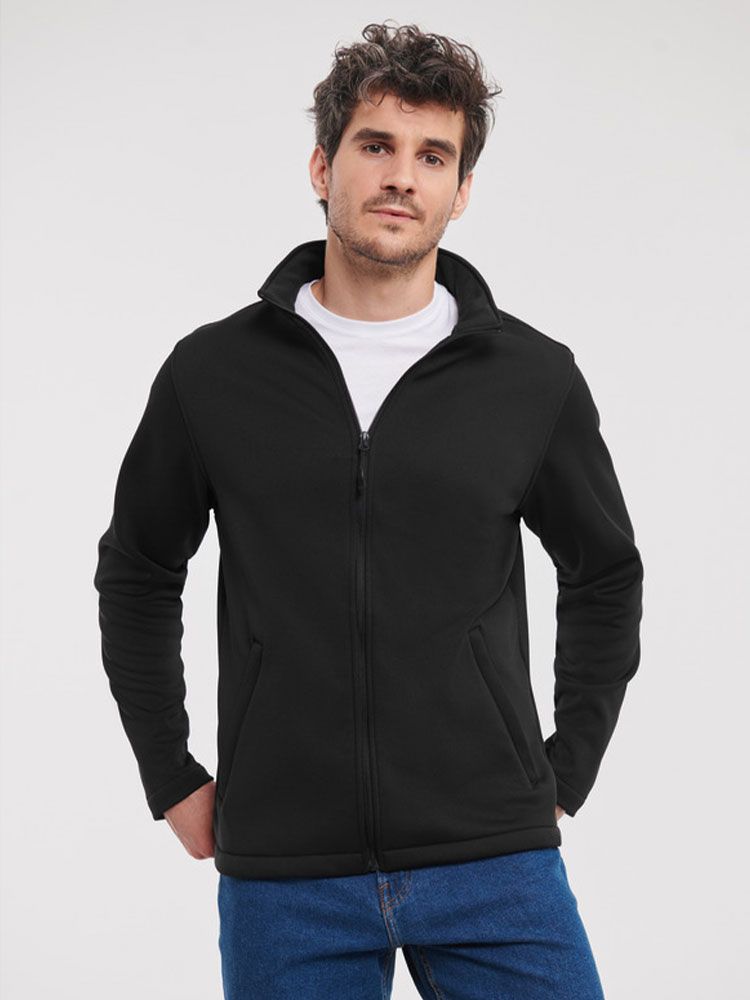 Schwarze Softshelljacke Herren