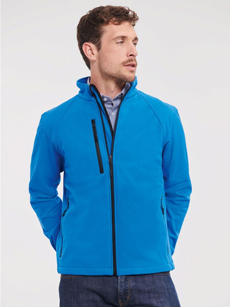 Softshelljacke Herren Hellblau