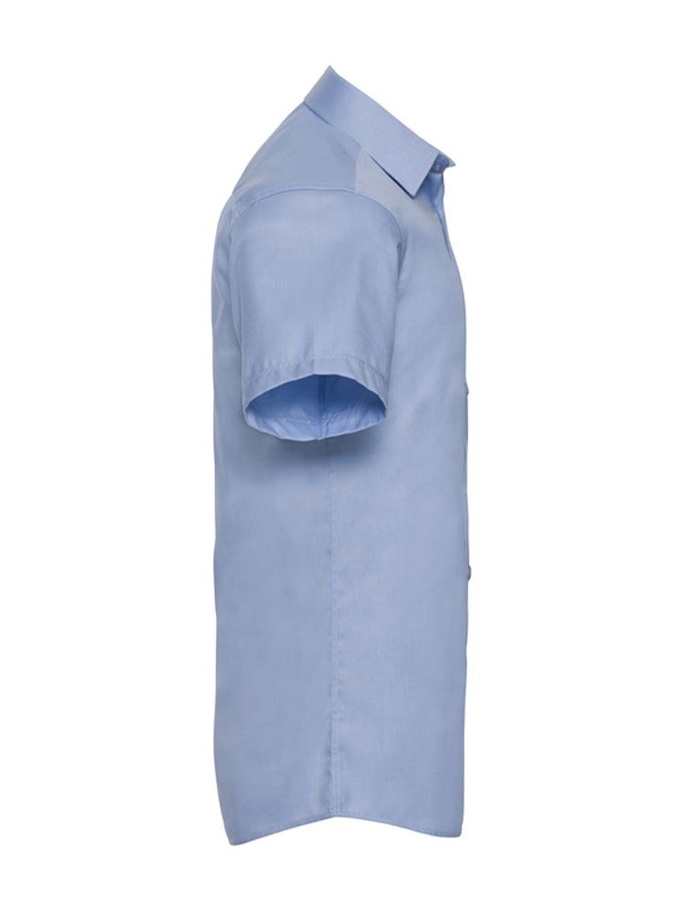 Kurzarm Hemd in Hellblau