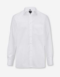 Weißes Herrenhemd von Olymp mit Kent-Kragen und Modern Fit – perfekt für Büro, Event oder Empfang