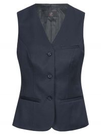 Weste Damen Business in Dunkelblau mit V-Ausschnitt