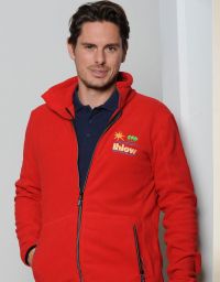 Fleecejacke Herren Rot