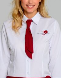 Kurzkrawatte Weinrot