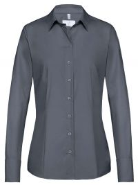 Damenbluse Langarm Grau