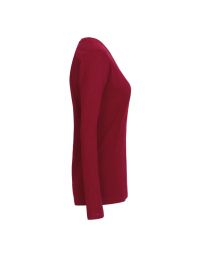 Damen Longsleeve Weinrot