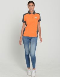 Damen Performance Poloshirt Contrast