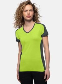 Womens Contrast Performance V-Shirt