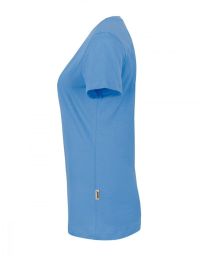 Damen V-Shirt Blau