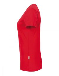 Damen V-Shirt Rot