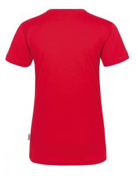 Damen V-Shirt Rot