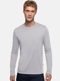 Herren Longsleeve Hellgrau
