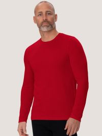 Herren Longsleeve Rot