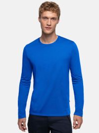 Herren Longsleeve Blau