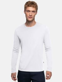 Herren Longsleeve Weiß