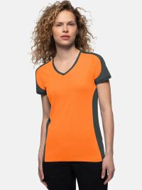 Womens Contrast Performance V-Shirt