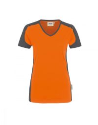 Damen Contrast Performance V-Shirt