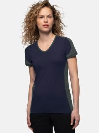 Womens Contrast Performance V-Shirt