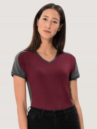 Womens Contrast Performance V-Shirt